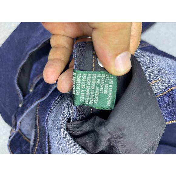 Lauren Ralph Lauren Jeans Womens 16 Measures 37x29 Blue Classic Straight‎ - Picture 7 of 12